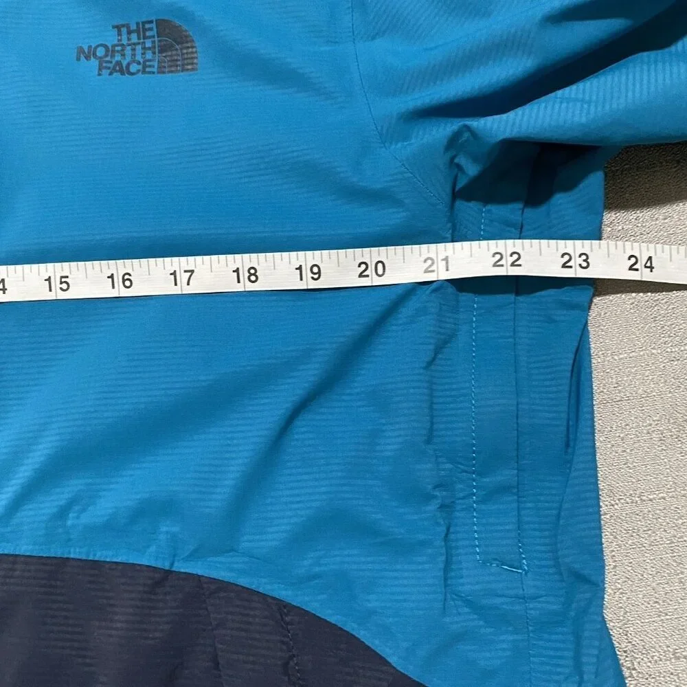 The North Face Windbreaker Jacket Dryvent Rain Hood Men Large Blue Full Zip